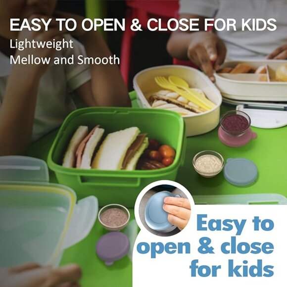 NEW IN BOX! Set of Seven 1.3 Ounce Glass Storage/Serving Bowls w/Sealing Lids - Picture 5 of 7